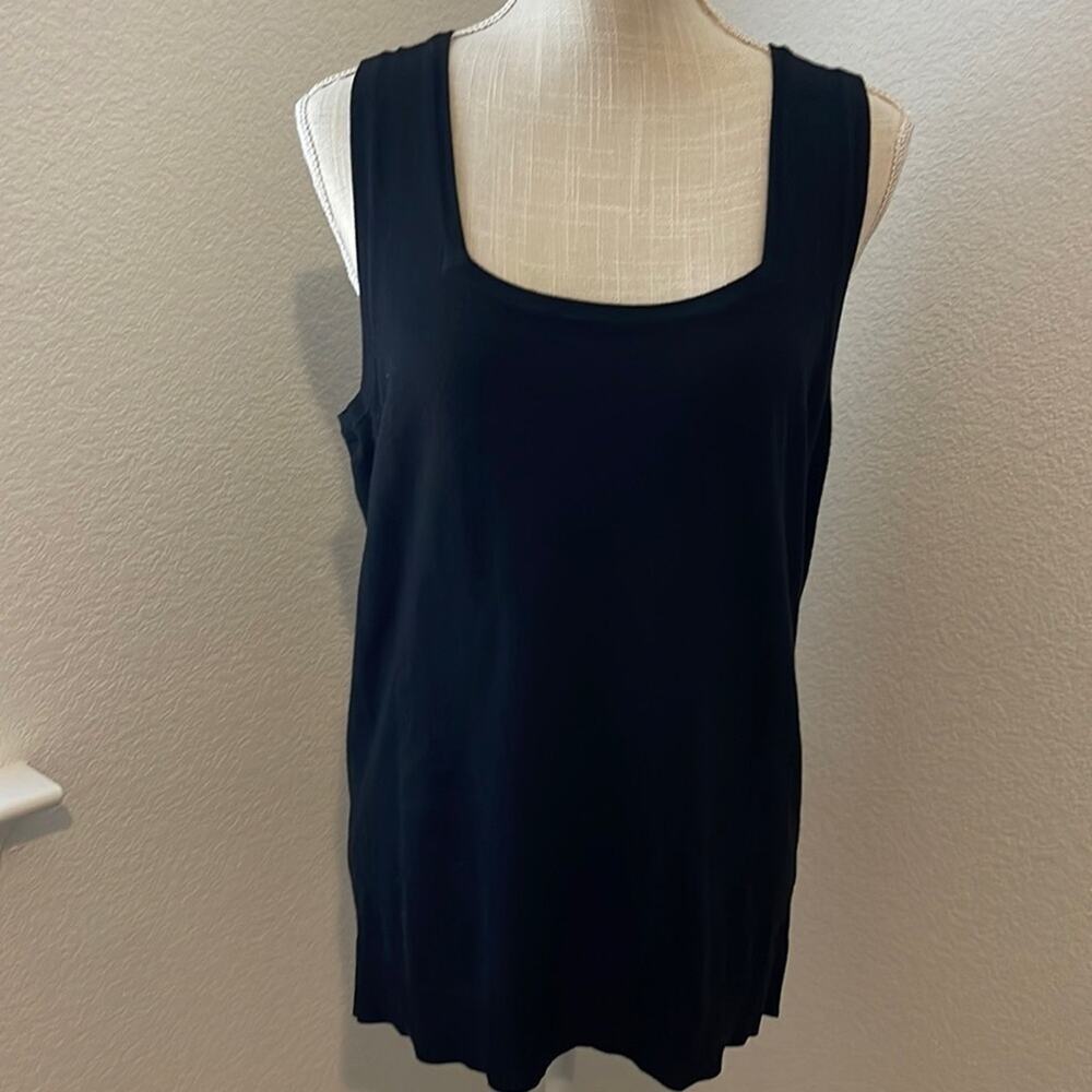 Women’s Lane Bryant Black Sleeveless Lightweight Sweater Top Size 14/16